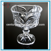 Glass Dessert Bowl with Stand Glass Ice Cream Bowl