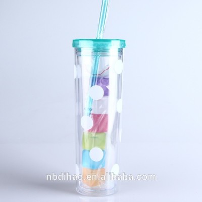 16oz Insulated Skinny Acrylic tumbler