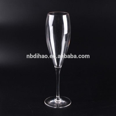 8 oz Unbreakable Set of 4 Plastic Champagne Flutes